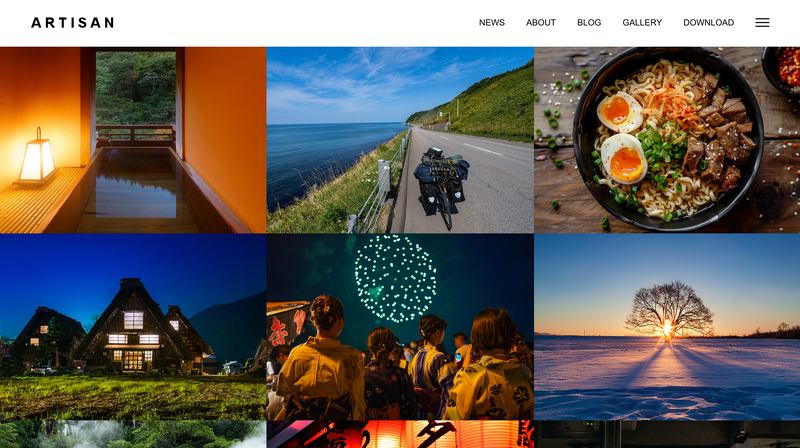 TCD ARTISANのデモサイト